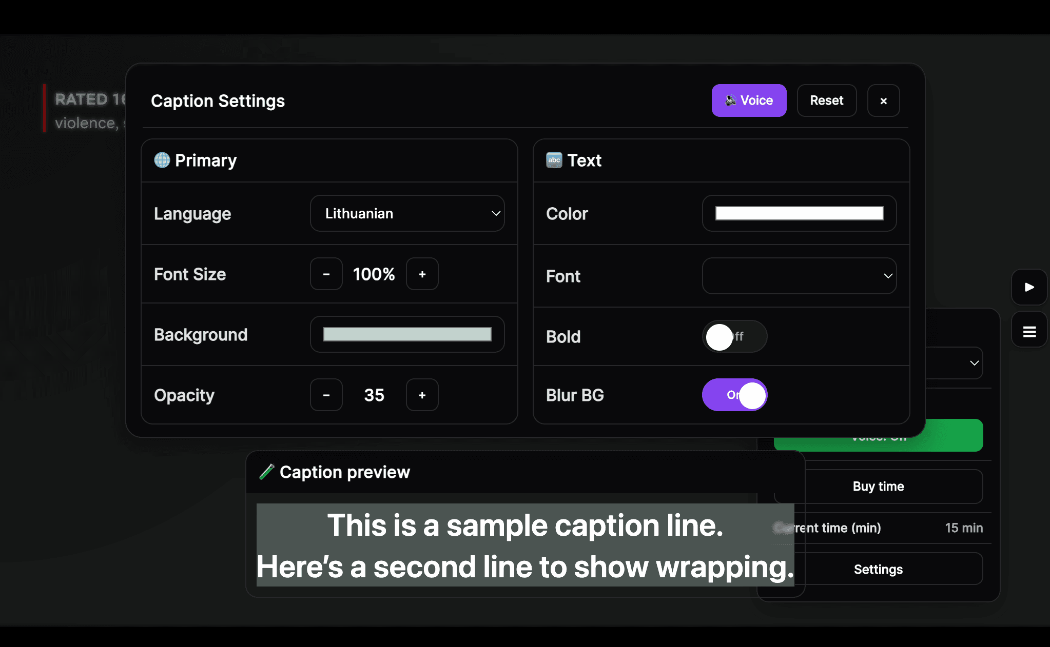 Overlay controls demo